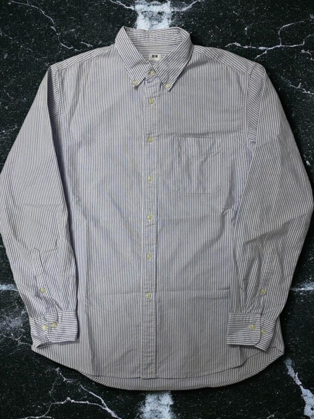 Minimal Stripe Button-Up Shirt